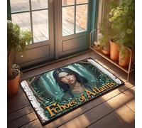 Tappeto a strati con portico anteriore Echoes Of Atlantis: un viaggio nel tempo, zerbino per porte, decorazione per casa camper (40 x 60 cm)