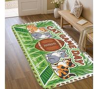 Tappeto a tema calcio per il giorno del gioco del gatto, 7,6 x 1,5 m