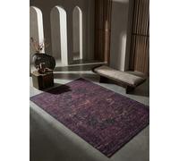 Tappeto a tessitura piatta vintage look used facile da pulire lavabile resistente rosso 80x150 cm soggiorno camera da letto adatto al riscaldamento a pavimento testato per inquinanti corridoio