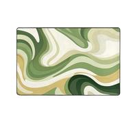 Tappeto a vortice ondulato astratto per soggiorno camera da letto Boho marmo tappeto con retro antiscivolo lavabile flanella tappeto per casa ufficio Decor 60 x 90 cm
