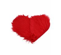 Tappeto accogliente a forma di cuore antiscivolo tappetino peluche 1 1 3 piedi d