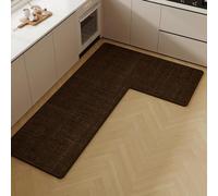 Tappeto Ad Angolo Tappetino Cucina A Forma Di L, Lavabile Antiscivolo | Resistenti Impermeabili Supporto Gomma Decorazione Casa Stanza Bagno Lavanderia Lavello Cucina(003 L,100*120*45cm)