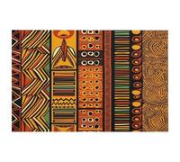 Tappeto africano a righe per ingresso, lavabile, con retro in gomma antiscivolo, per cucina, morbido, resistente alle macchie, piccolo tappeto per camera da letto e bagno, decorazione per pavimento