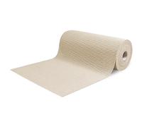 Tappeto al Metro Corsia per Esterno Corridoio Bordo Piscina Passatoia Gomma Antiscivolo Multiuso Assorbente Spugna Aquamat Tinta Unita (1500x65 cm, Beige)