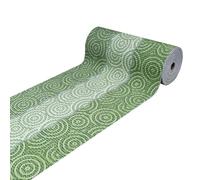 Tappeto al Metro Corsia per Esterno Corridoio Bordo Piscina Passatoia Gomma Antiscivolo Multiuso Assorbente Spugna Aquamat Fantasia Verde (Verde, 250x65 cm)