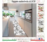 Tappeto Al Metro Passatoia Antiscivolo Da Cucina BA Collection Fantasia "Alice"
