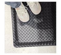 Tappeto Antifatiga Tappetino anti-fatica personalizzabile per stare in piedi, supporto gambe e mal di schiena, tappetini ergonomici resistenti alle intemperie, tappetino antistress(Black,45x120x3c