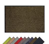 Tappeto antipolvere di alta qualità - zerbino per interni - zerbino lavabile a 30° C - tappeto antiscivolo - tappeto cucina - corridoio - marrone 60x180 cm