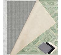 Tappeto Antiscivolo 110 x 130 cm Riutilizzabile, Inodore, Tagliabile, Lavabile e Personalizzabile Nelle Dimensioni, Tappetino Antiscivolo in PVC Perr Moquette, grigio marrone