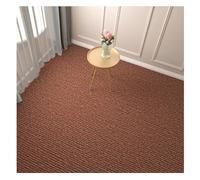 Tappeto Antiscivolo, 30 x 30 cm, Autoadesivo Lavabile, può Essere Ritagliato, Moquette Adesiva per Casa e Ufficio,Marrone,30 Pezzi