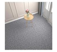Tappeto Antiscivolo, 30 x 30 cm, Autoadesivo Lavabile, può Essere Ritagliato, Moquette Adesiva per Casa e Ufficio,Grigio 1,12 Pezzi