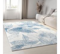 Tappeto antiscivolo a pelo corto, vintage, stampa astratta con foglie, lavabile, tappeto per soggiorno, perfetto per camera da letto e sala da pranzo, 60 x 120 cm, decorazione essenziale per la casa