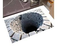 Tappeto antiscivolo astratto realistico | Tappeto da bagno con illusione ottica per l'inaugurazione di una casa, riunioni, camera da letto, studio, camera da letto