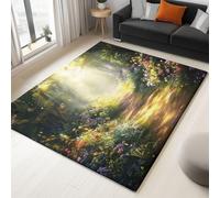 Tappeto antiscivolo con mappa psichedelica astratta esplosione motivo mappa esplosiva 120 x 180 cm, lavabile, tappeto moderno in morbida lana sintetica, per camera da letto, cucina, ufficio