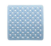 Gedy Azzurra, G-Maim Antiscivolo Doccia con Ventose, Misure: 50x50, Tappetino Bagno in Resina, Finitura, Design R&S, Made in Italy, Tappeto Lavabile in Lavatrice, 2 Anni di Garanzia, Unica
