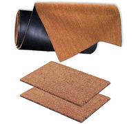 TAPPETO antiscivolo GSW® in cocco SU MISURA - tappetini antibatterici per porte - Da interno e aree esterne coperte - fibre naturali sostenibili - 100% cocco (100x200 cm)