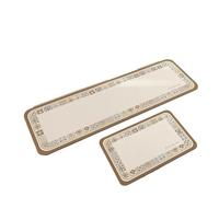 Tappeto Antiscivolo Kitchen Floor Mat, Soft Diatom Mud Absorbent Carpet, Minimalist Style, Beige, Long Strip Foot Mats, Home Decoration Non-slip Rug(Color02,1pc 50x160cm)