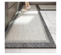 Tappeto Antiscivolo Kitchen Floor Mat Waterproof Oil-proof Carpet Pvc Leather Non-slip Foot Mats Long Rug Grey Minimalism Style Home Decoration Rugs(Color03,1pc 40x180cm)