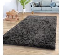 Tappeto antiscivolo lavabile per soggiorno, camera da letto, spazi interni, morbido e resistente, per la decorazione della casa, 190 x 270 cm, grigio scuro, facile da pulire