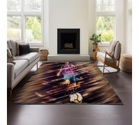 Tappeto Antiscivolo Morbido E Peloso Per Sala Da Pranzo E Camera Da Letto, Motivo Lionel Messi (Messi 02,140x200cm)