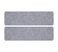 Tappeto antiscivolo pedane scale set di 2 in grigio scuro e giallo beige