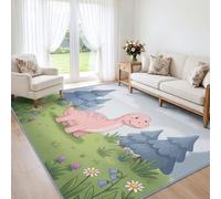 Tappeto antiscivolo per camera da letto, motivo: foresta di dinosauri, 180 | Tappeto non perde pelo, per camera dei bambini, decorazione per la casa, soggiorno, cucina, sala da pranzo