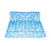 Tappeto antiscivolo per doccia Mod. Margherita 52 x 52 cm in PVC blu con ventose