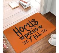 Tappeto antiscivolo per ingresso cucina balcone ingresso casa con slogan di Halloween Dolcetto o scherzetto e Hocus Pocus