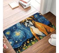 Tappeto antiscivolo per ingresso cucina cane da compagnia con la notte stellata in mezzo alla visione di Van Gogh