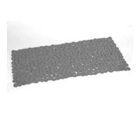 Gedy Grigia, G-River Vasca Antiscivolo con Ventose, Misure: 35x70, Tappetino Bagno in Resina, Finitura, Design R&S, Made in Italy, Tappeto Lavabile in Lavatrice, 2 Anni di Garanzia, Unica