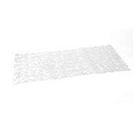 Gedy G-River Tappeto Vasca Antiscivolo con Ventose, Misure: 35x70, Tappetino Bagno in Resina, Finitura Trasparente, Design R&S, Made in Italy, Tappeto Lavabile in Lavatrice, 2 Anni di Garanzia