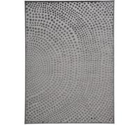 Tappeto Area Astratto Grigio Antiscivolo 7' X 10'