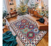 Tappeto Area Tappeti Retro Marocchini Boho Decor Soggiorno Tappeti Lavabili Dell'eleganza Orientale della Camera da Letto Boema di Grandi Dimensioni Tappeti Antiscivolo (Colour 1,80x160cm)