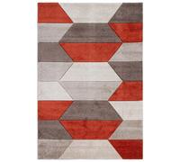 Tappeto arredo Carve Grey Rust 120X160 cm Grigio chiaro