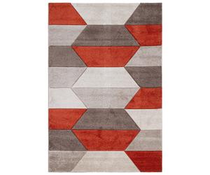 Tappeto arredo Carve Grey Rust 160x230 cm Grigio chiaro