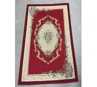 TAPPETO ARREDO PER CAMERA DA LETTO SALOTTO ANTISCIVOLO FLOREALE BORDEAUX/PANNA