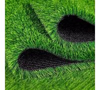 Tappeto artificiale realistico spesso 2 cm, denso, resistente al sole e al vento, per giardini, balconi e campi sportivi (1 x 25 m) soluzione per prato all'aperto