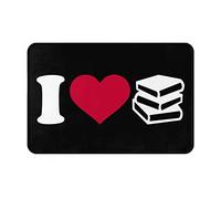 Tappeto Asciugapassi Moderno Zerbino Da Esterno I Love Books Lavabile Tappetino Porta Per Interno Casa Cortile 40X60Cm