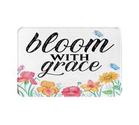 Tappeto Asciugapassi Morbido Zerbino Di Benvenuto Bloom With Grace Spring Welcome Moderno Tappetini Da Bagno Per Ingresso Interno Bagno 40X60Cm