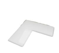 Tappeto assorbente da cucina a forma di L di grandi dimensioni - Tappetino antiscivolo in spugna spessa e morbida per l'assorbimento dell'olio e la resistenza allo sporco(White,75cm x 75cm x 45cm)