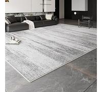 Tappeto astratto grigio per soggiorno, morbido, antiscivolo, moderno, per camera da letto, sala da pranzo, ufficio, cucina e sala giochi, 140 x 200 cm, elegante arredamento per la casa