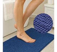 Tappeto bagno 40x65 cm Ricciolo blu scuro