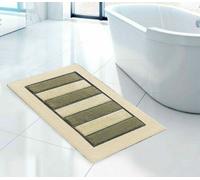 TAPPETO BAGNO 50x80,60x110,60x130 RIGA 100% COTONE ANTISCIVOLO BEIGE