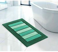 TAPPETO BAGNO 50x80,60x110,60x130 RIGA 100% COTONE ANTISCIVOLO VERDE
