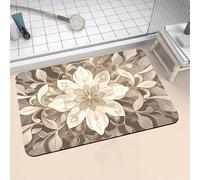 Tappeto Bagno Antiscivolo 80x150cm Tappeto Doccia Super Assorbente Microfibra, Tappeti Bagno Lavabile, Tappetino Doccia Morbido Rug per Vasca, zerbino, Cucina, Lavandino, WC, Bath Mat Mandala 16-197