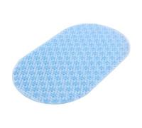 Gedy G-Solid Tappeto Antiscivolo Vasca con Ventose, Misure: 39x69, Tappetino Bagno in Resina, Finitura Azzurra, Design R&S, 100% Made in Italy, Tappeto Lavabile in Lavatrice, 2 Anni Garanzia