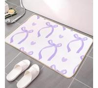 Tappeto Bagno Antiscivolo Violetta Scura In Microfibra Antiscivolo Tappeto,Assorbente e Morbido Come Animali Domestici Adatto per Doccia o Vasca da Bagno