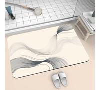 Tappeto Bagno Assorbenti Tappetino Doccia Antiscivolo Super Assorbente Tappeti Bagno Lines Asciugatura Rapida Tappetino da Cucina per Lavanderie Door Mat Ingresso Scrivanie Tappeti 80x140cm 2-1103