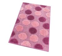 Tappeto Bagno Camera Antiscivolo Shaggy Moderno Scendi Doccia Assorbente MOD.iOS 65X40 Porpora