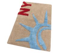 Tappeto Bagno Camera Scendiletto Morbido Cotone 55x90 Cm Città New York Paris